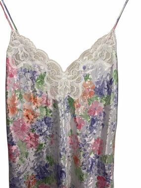 Vintage Lucie Ann Floral and Lace Slip Dress/Lingerie